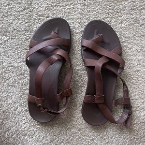 OLUKAI Upena Women's Beach Sandals - Brown Lesther